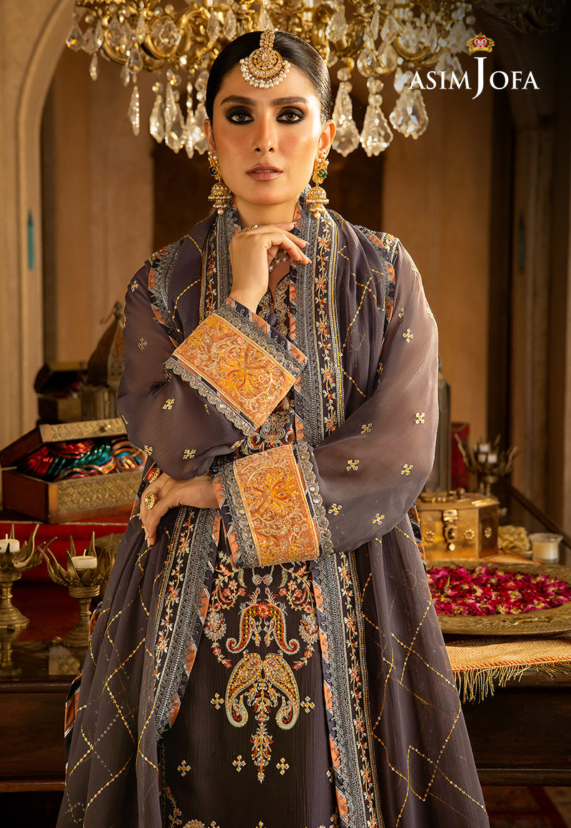 AJVF-04 EMBROIDERED CHIFFON 3 PCS