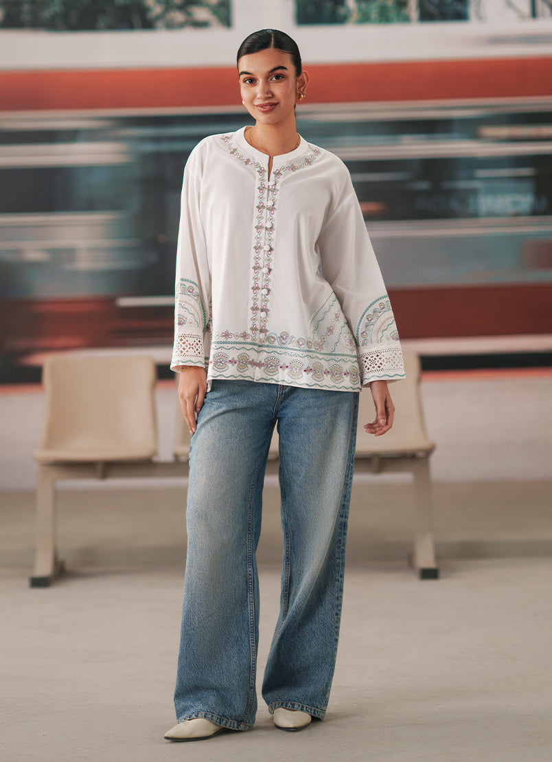 Embroidered Top - 14606351101030