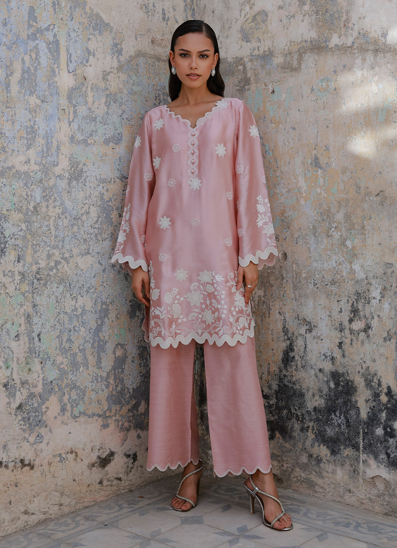 Embroidered CO-ORD Set - 17056501442040