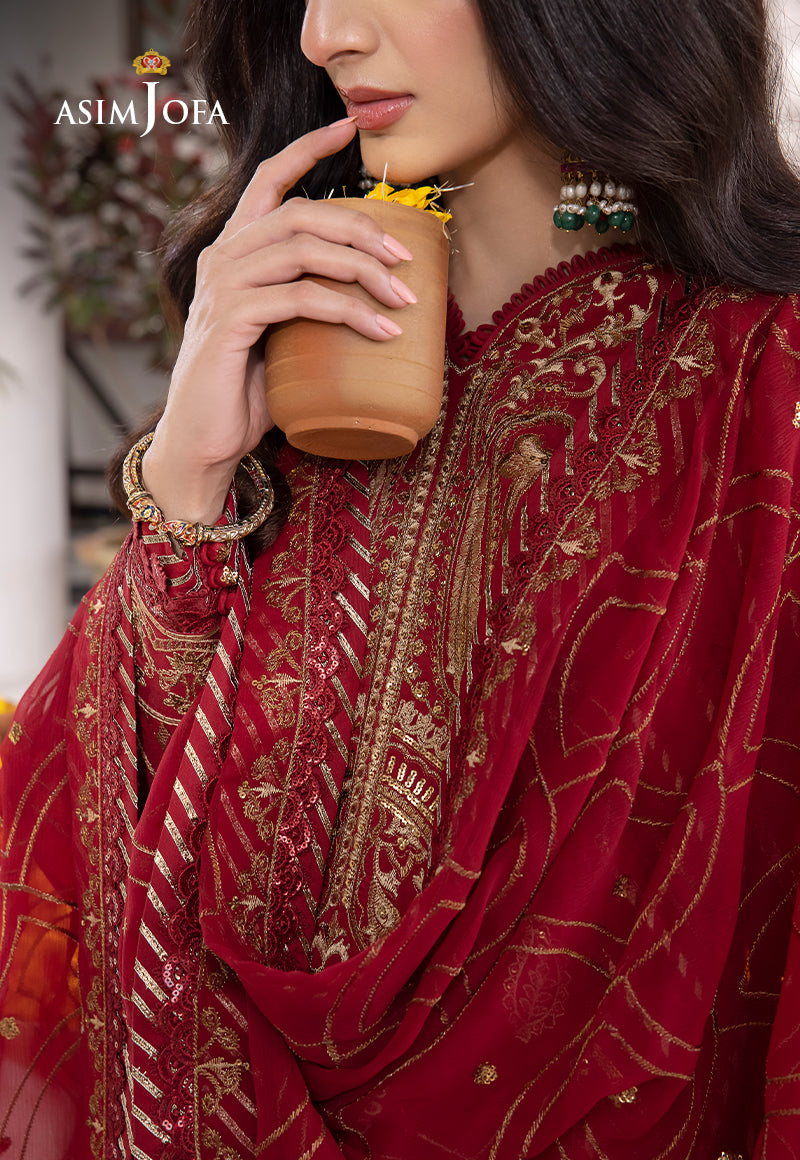 AJABD-24 EMBROIDERED STITCHED 3 PCS
