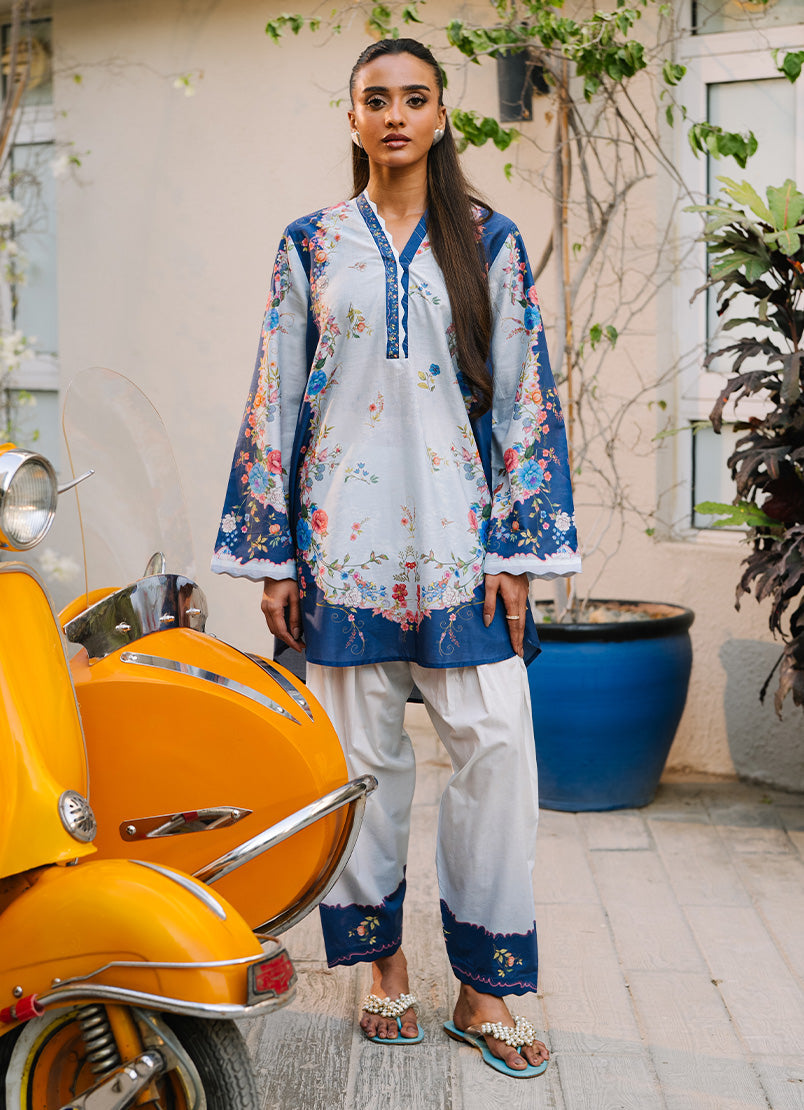 Printed Solid CO-ORD Set - 17187201311020