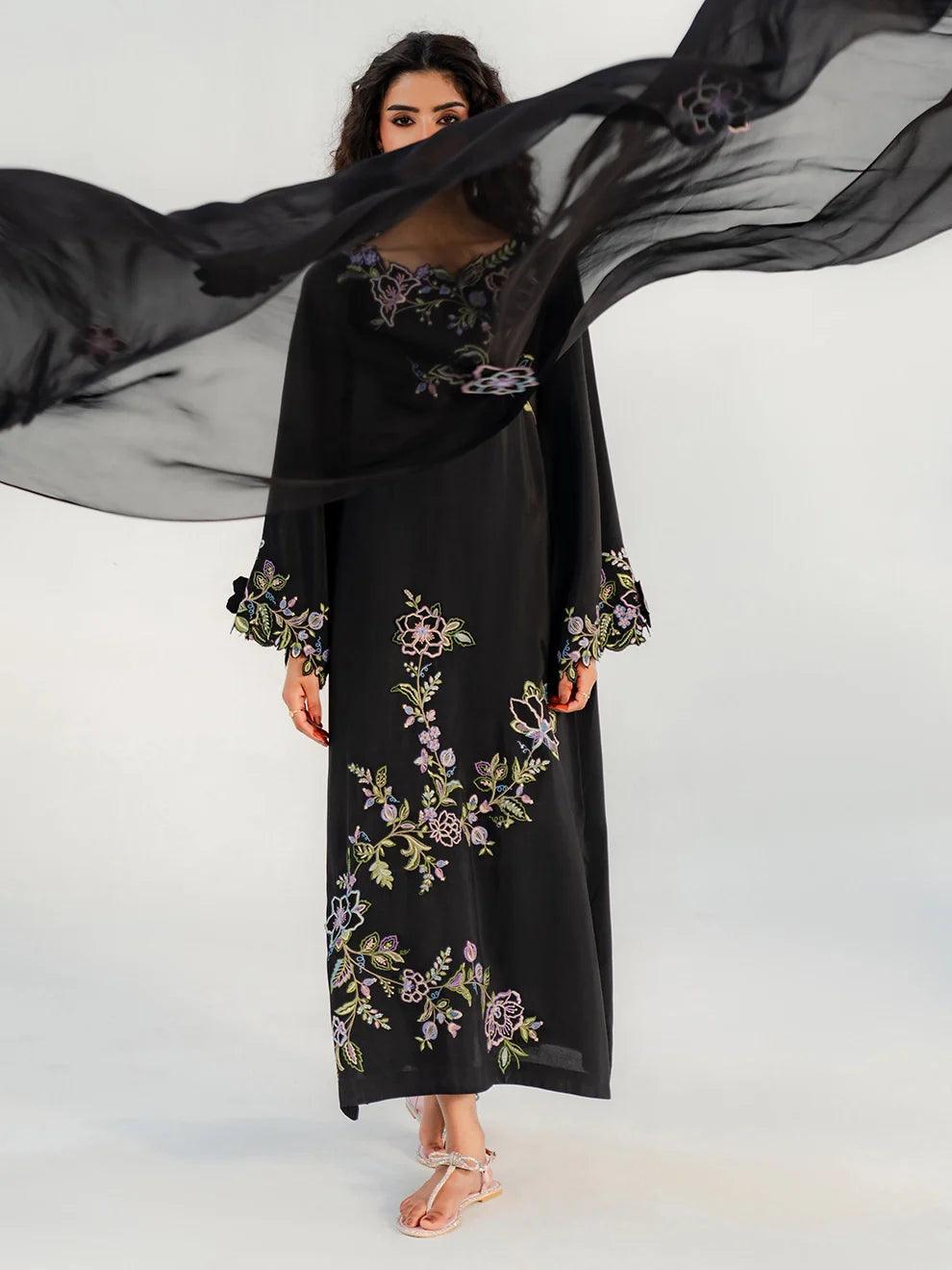 NOIR VINE - 3pcs Rawsilk Silk Ensemble
