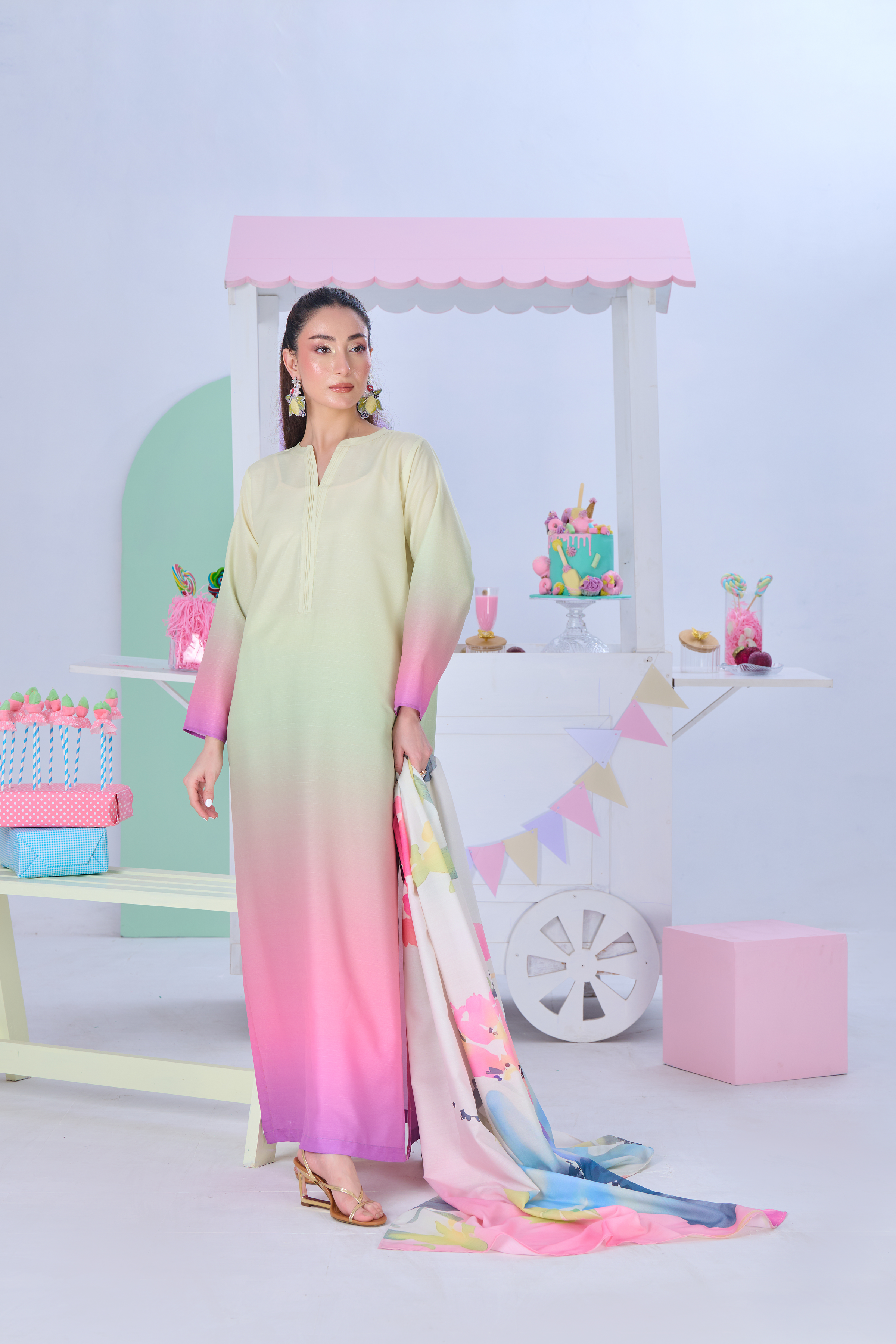 Spring Ombre Kaftan | 2 Piece
