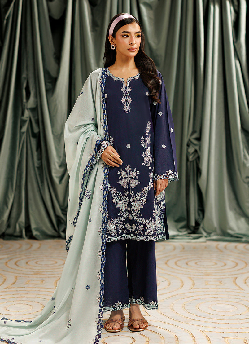 Embroidered 3 PC Suit - 15941401318020
