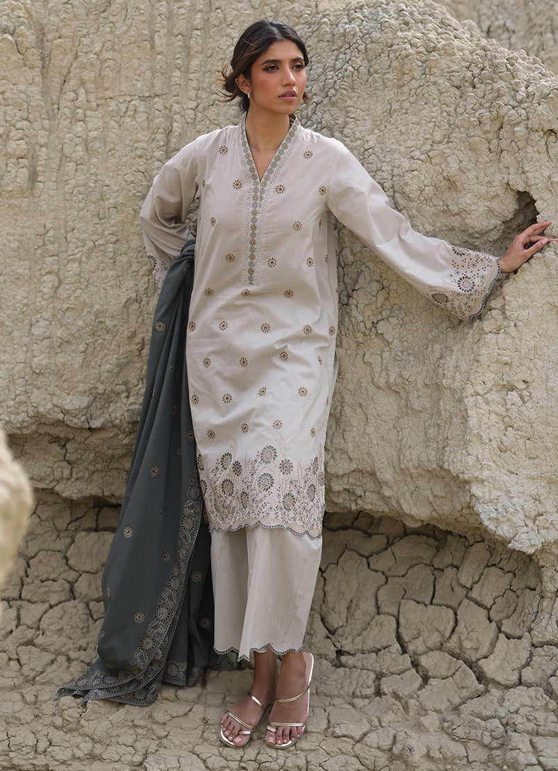 3 PC Embroidered Suit