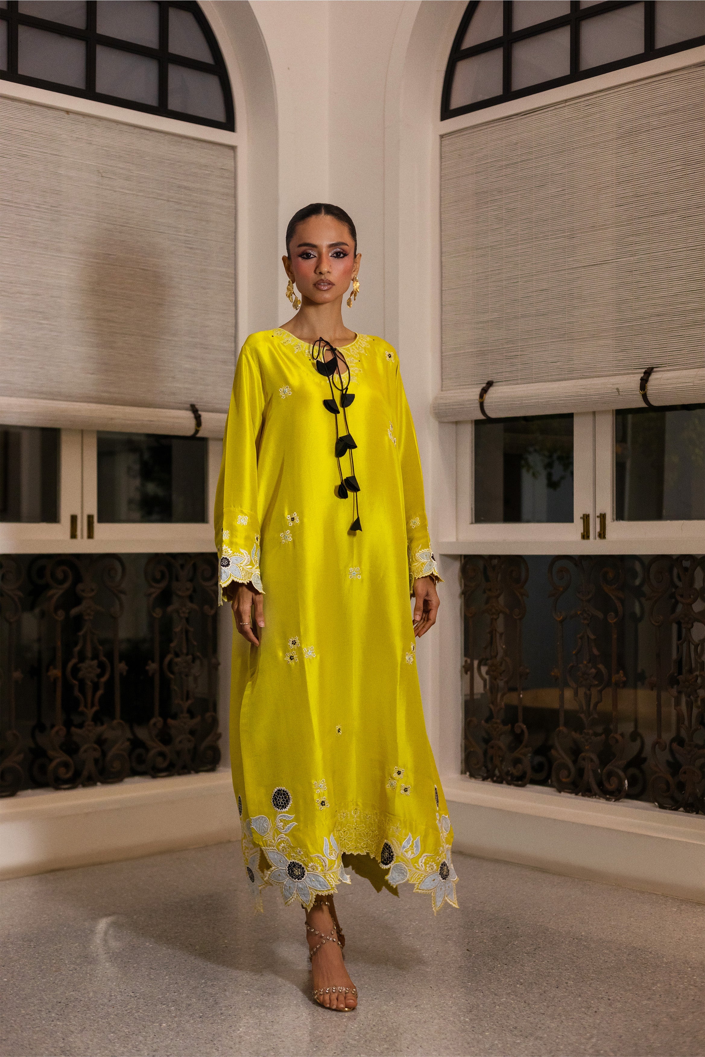 LIME KAFTAN SHIRT