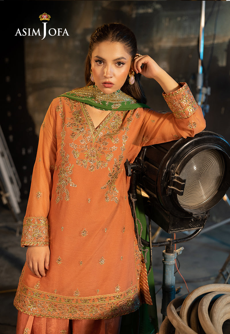 AJLF-03 EMBROIDERED CHIFFON 3 PCS