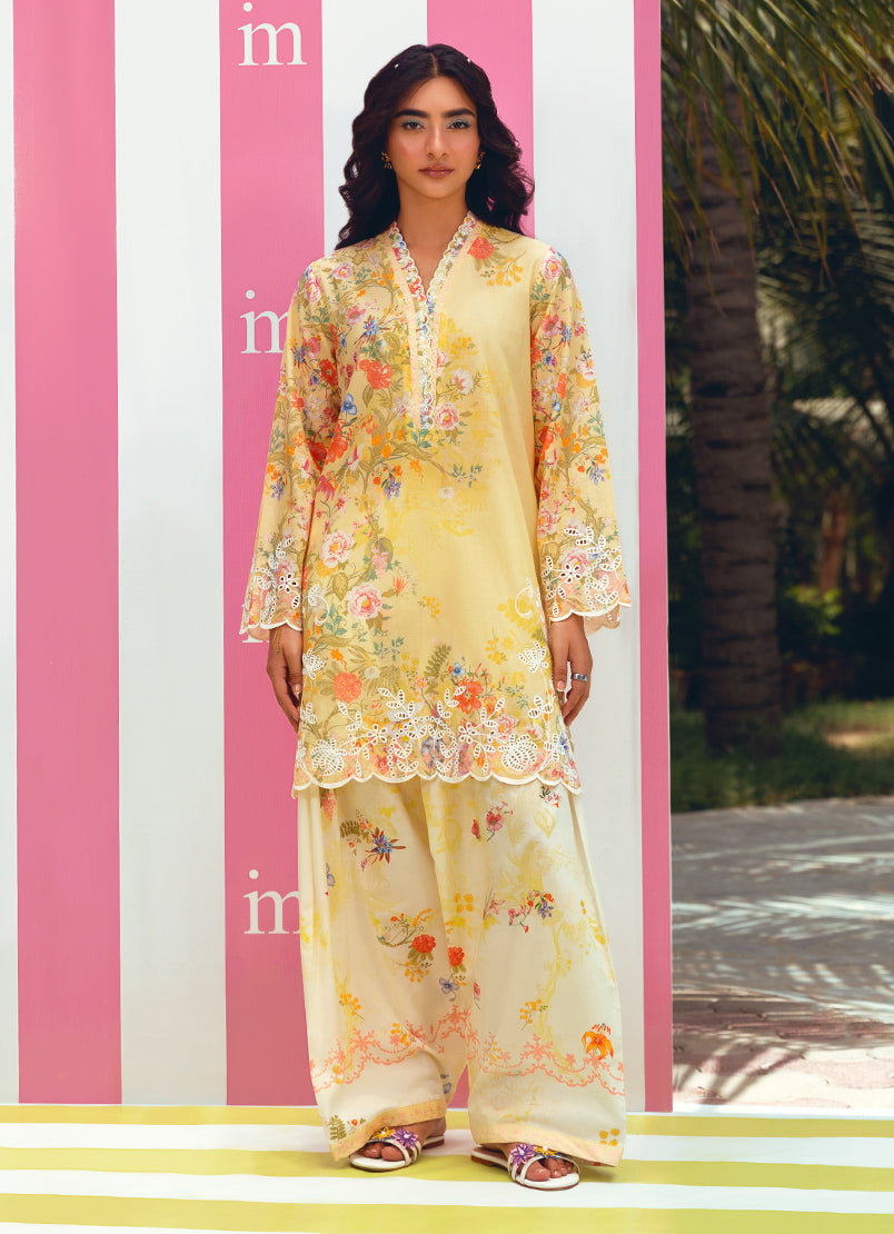 Printed Embroidered CO-ORD Set