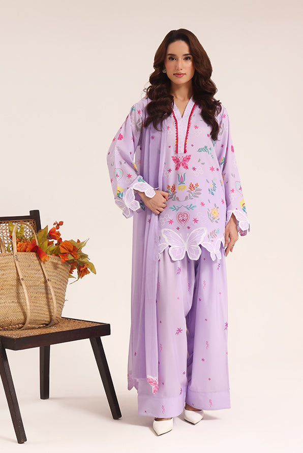 Lilac Bloom Dupatta