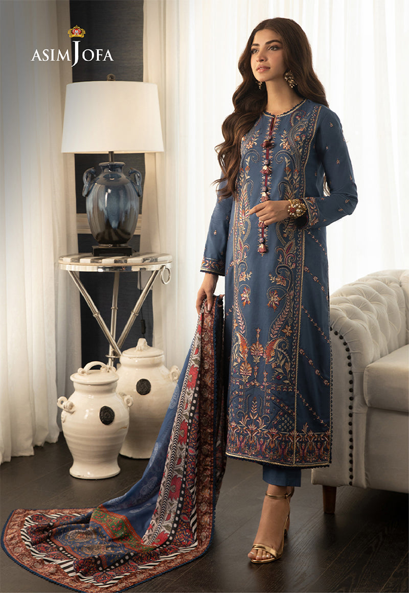 AJAI-21 EMBROIDERED CAMBRIC 3 PCS
