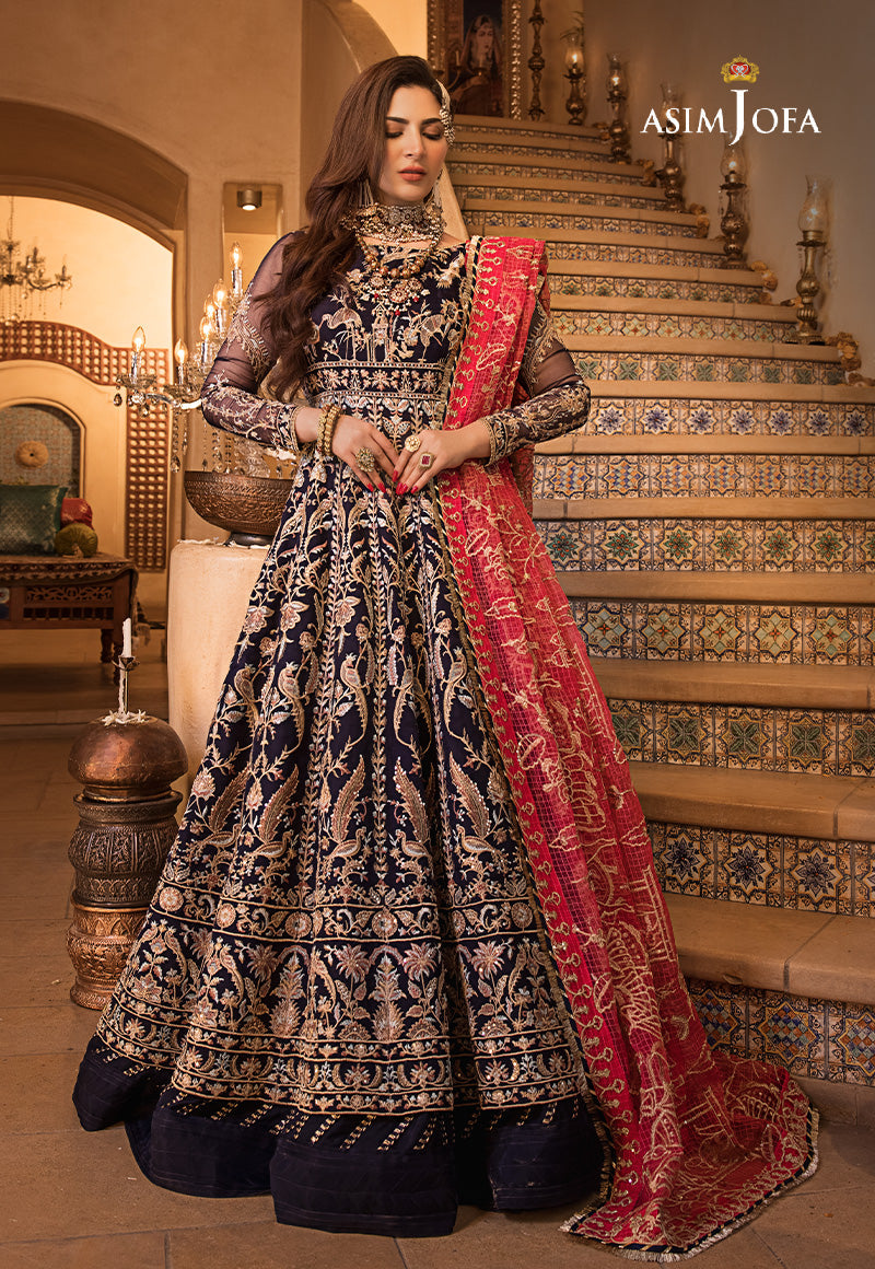 AJBN-02 EMBROIDERED ORGANZA 3 PCS