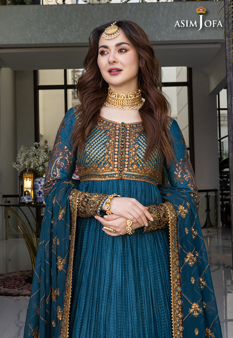 AJHJ-21 DESIGNERS STITCHED EMBROIDERED COTTON SILK 3 PCS