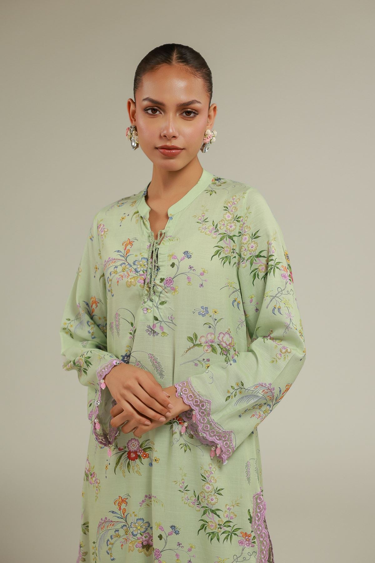 Floral Longline Kurta