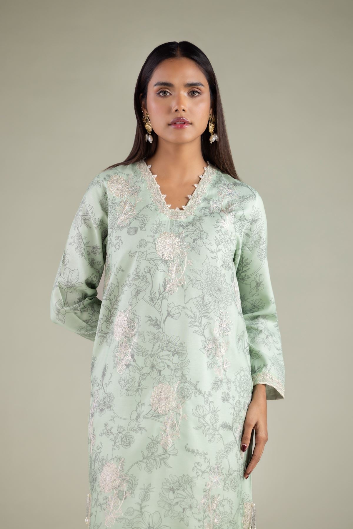 Floral Longline Kurta