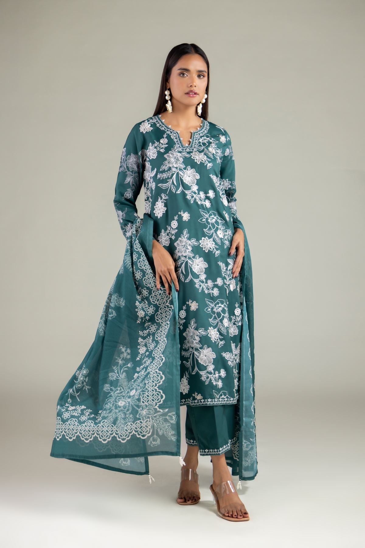 Pearl Floral Kurta