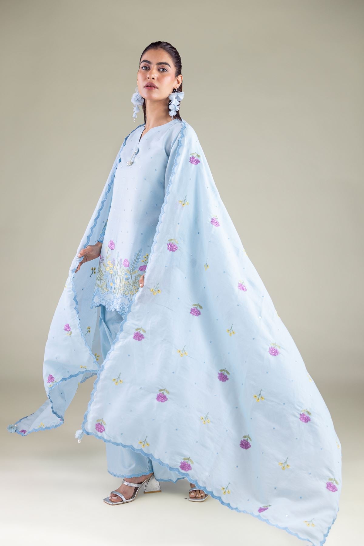 Floral Thread Kurta