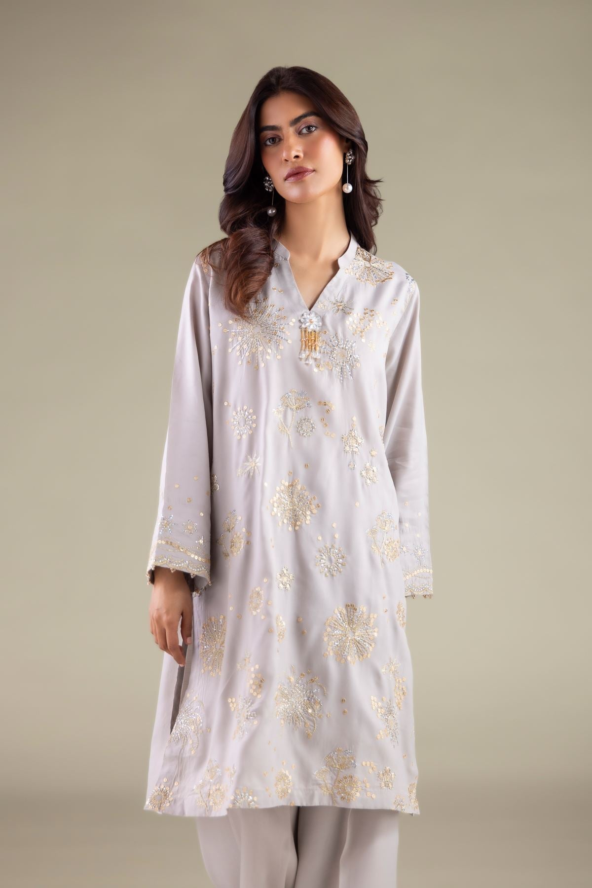 Band Collar Kurta