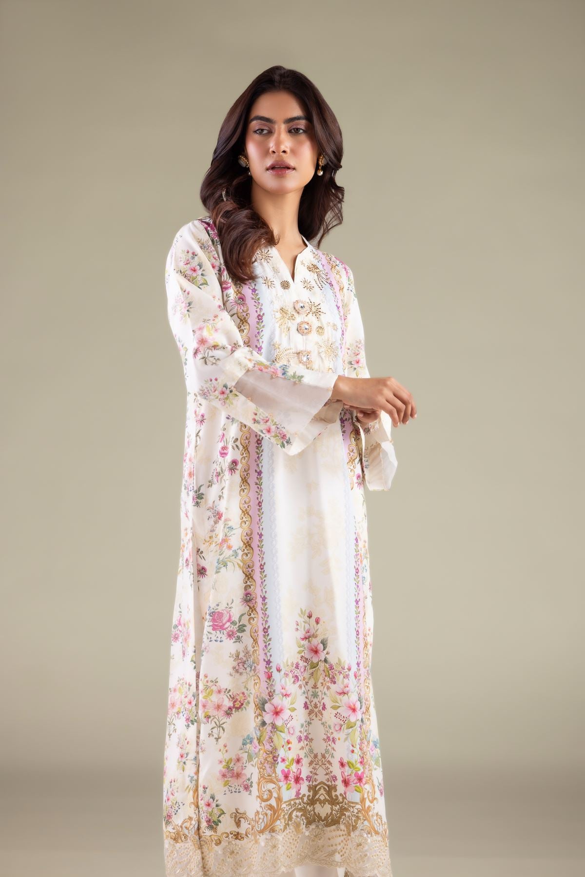 Floral Zari Kurta