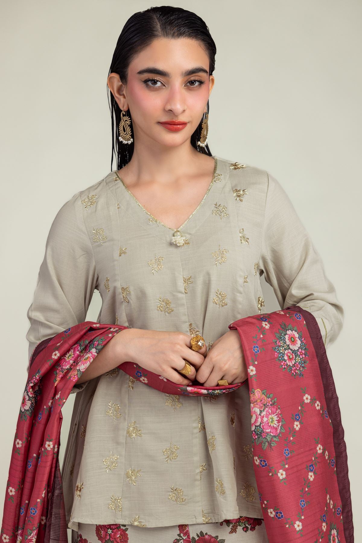 Floral Mesuri Dupatta