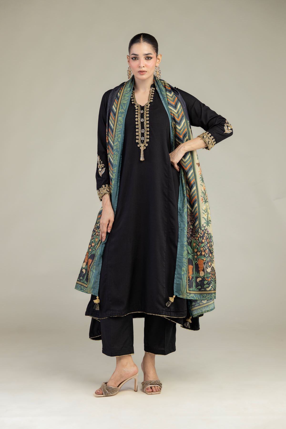 Black Silk Pants