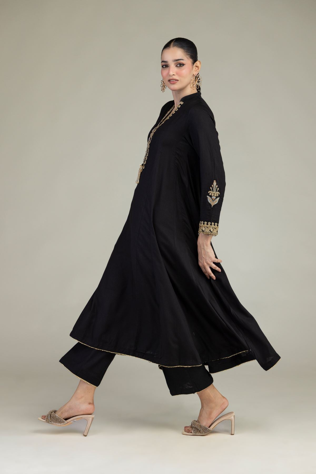 Black Silk Pants
