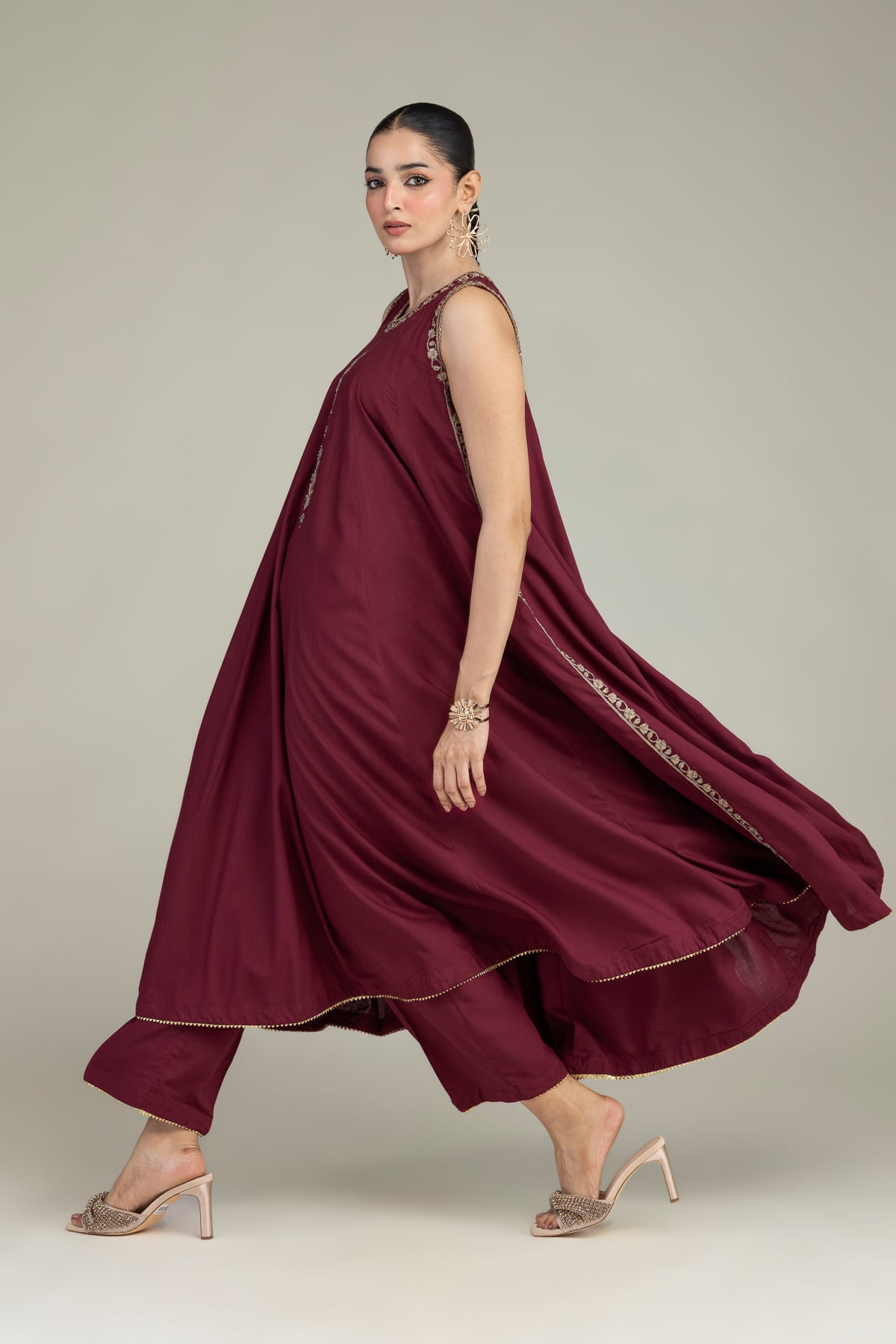Raw Silk Pants