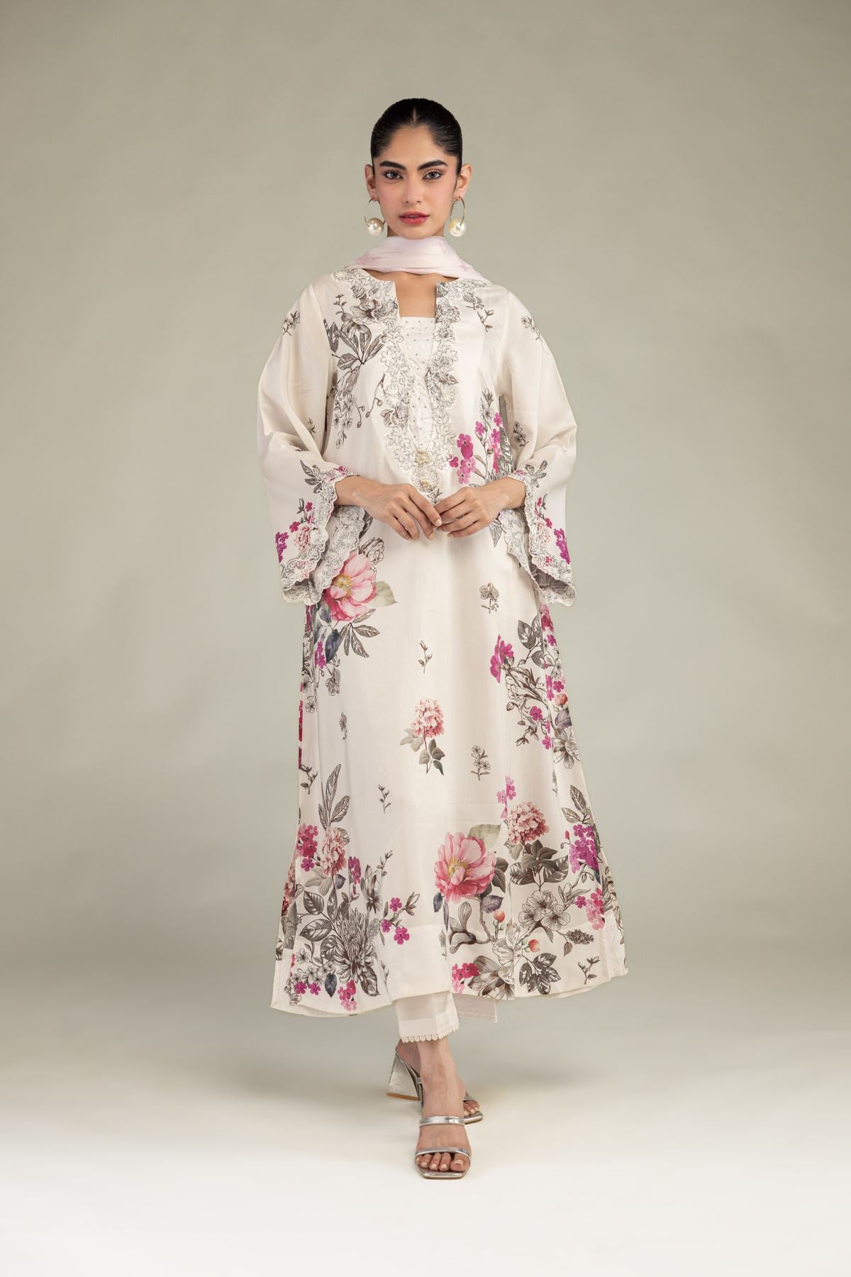 Floral Long Kurta