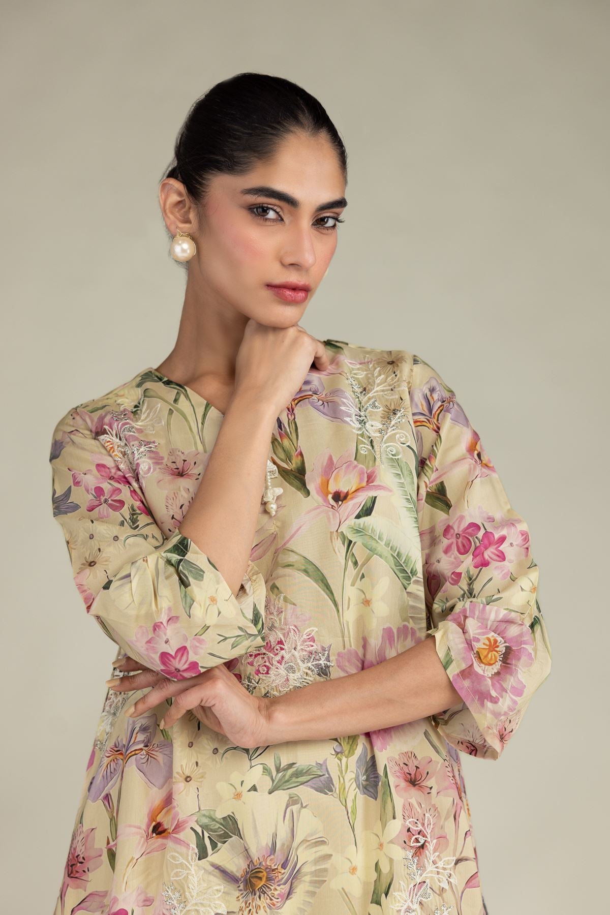 Floral Longline Kurta