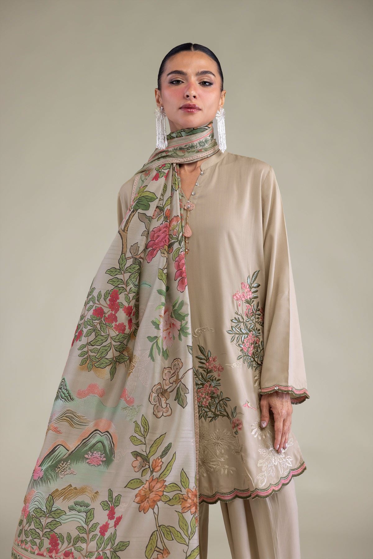 Band Collar Kurta