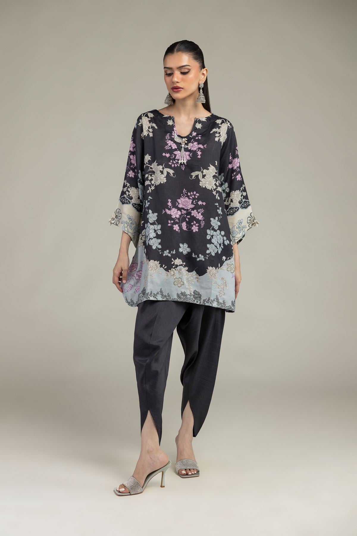 Black Silk Pants