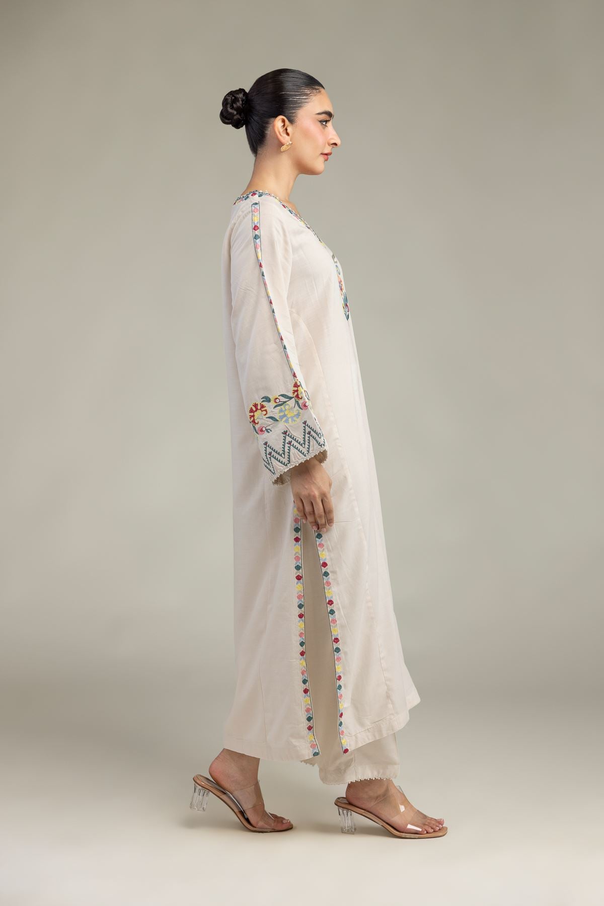 Raw Silk Pants