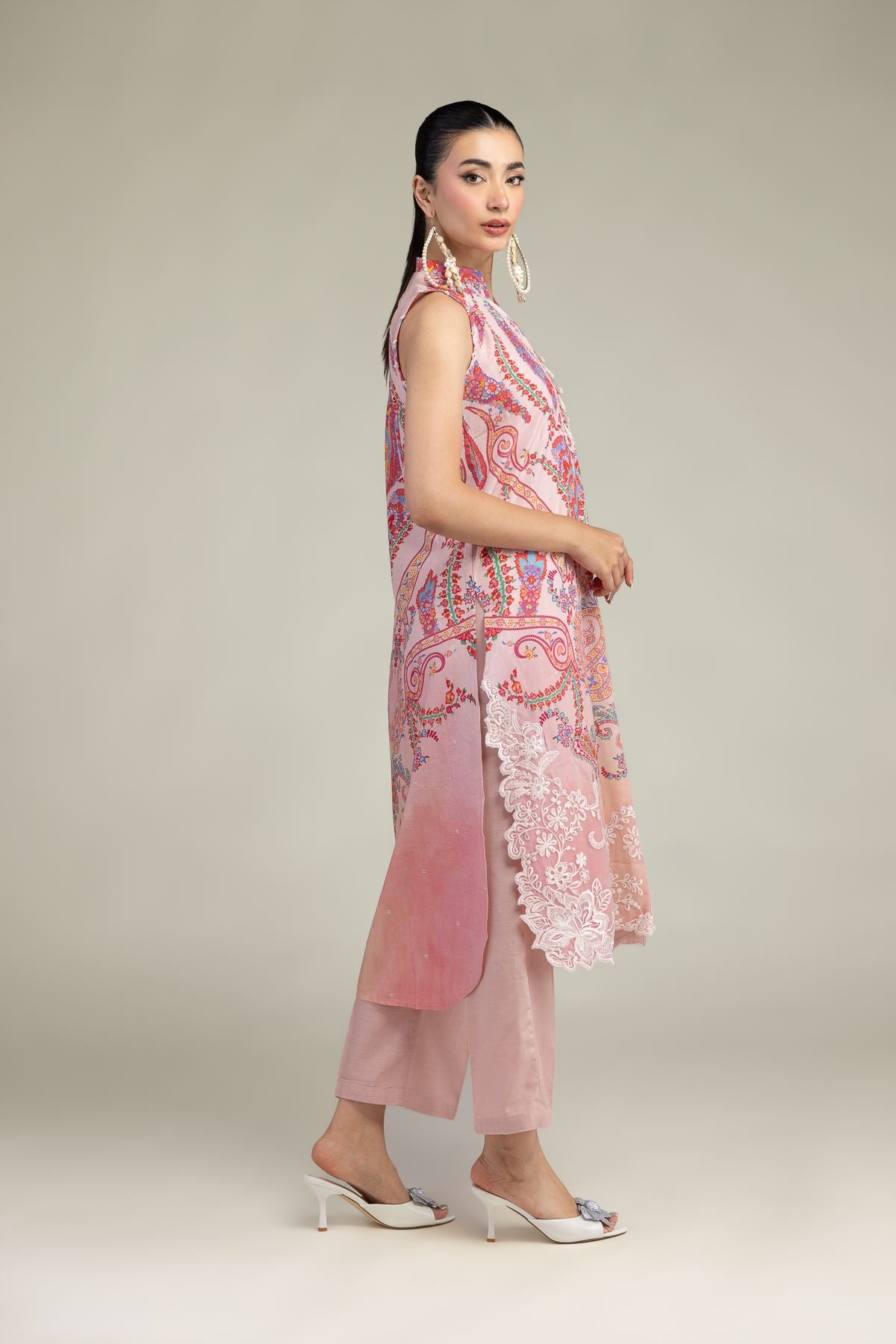 Pink Silk Pants
