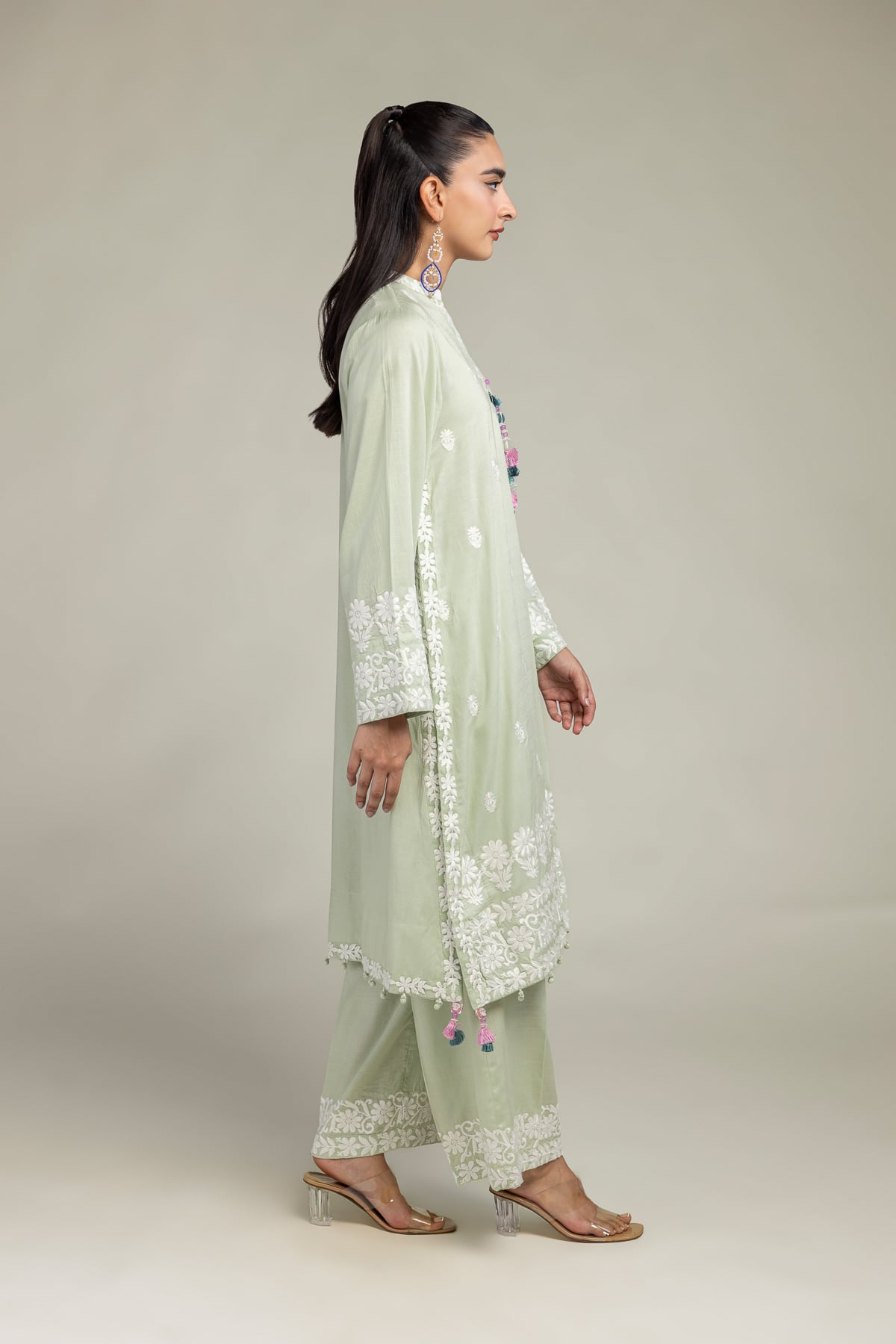 Floral Silk Pants