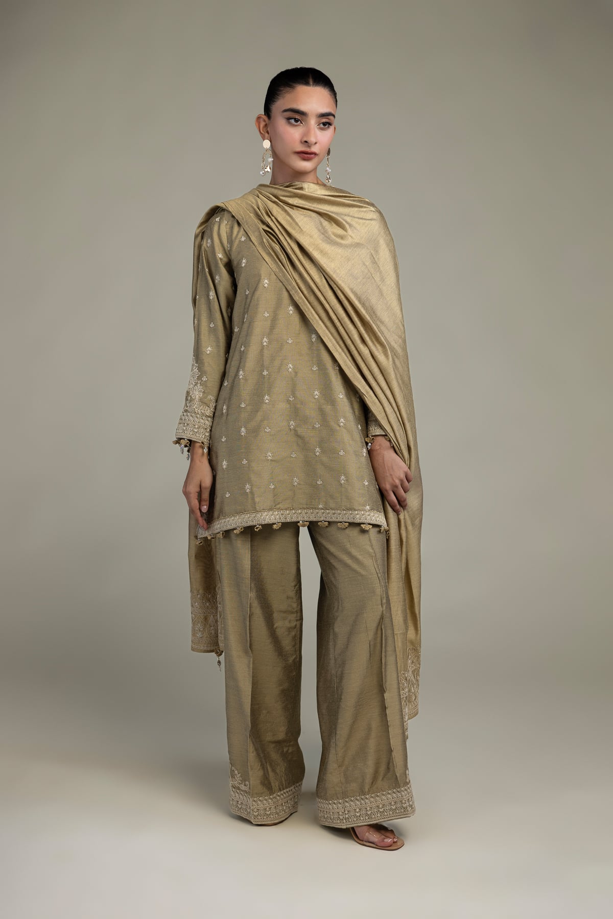 Raw Silk Pants