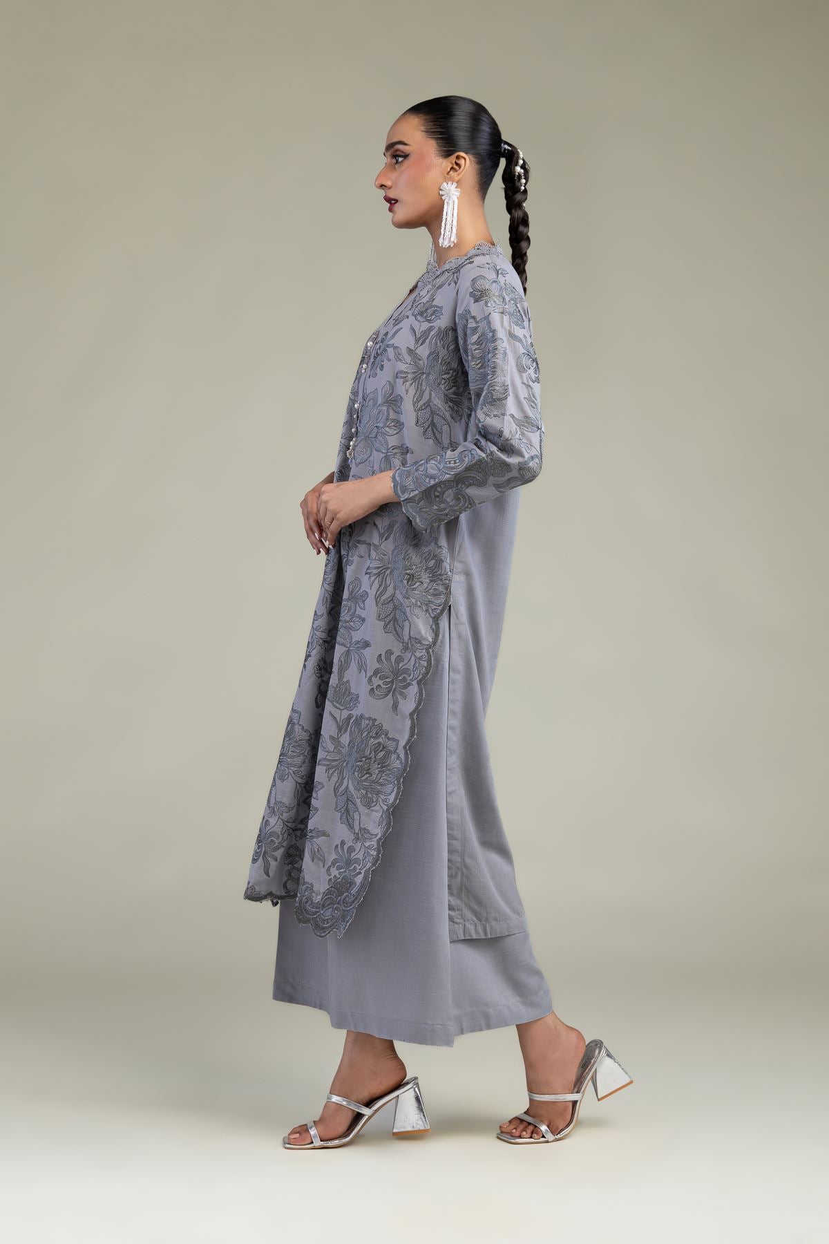 Solid Silk Pants