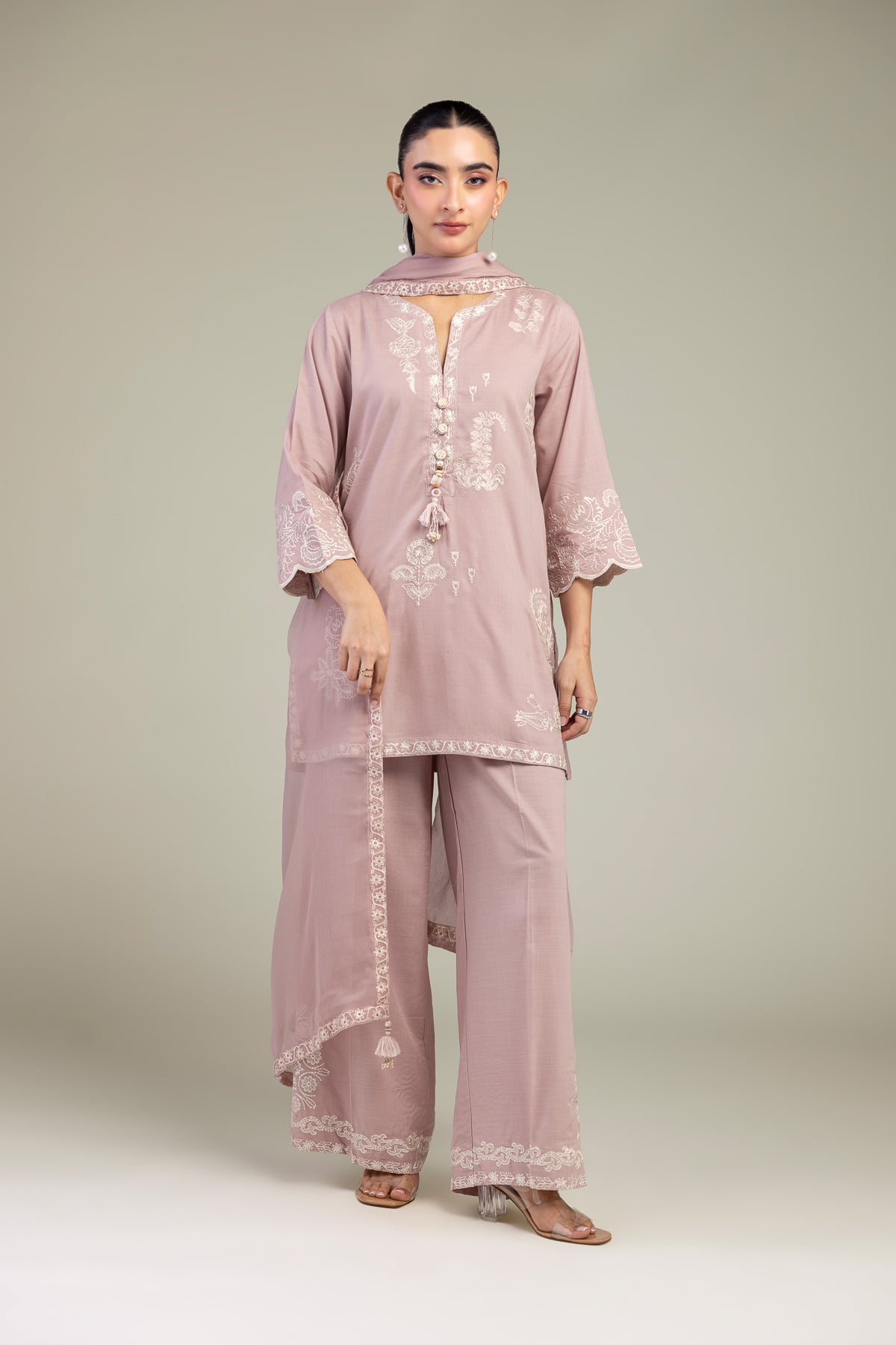 Pink Floral Pants