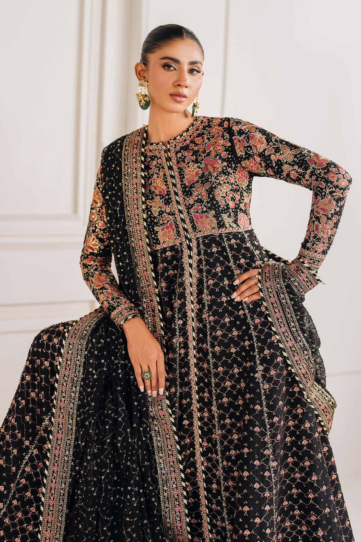 EMBROIDERED CHIFFON SF-4156