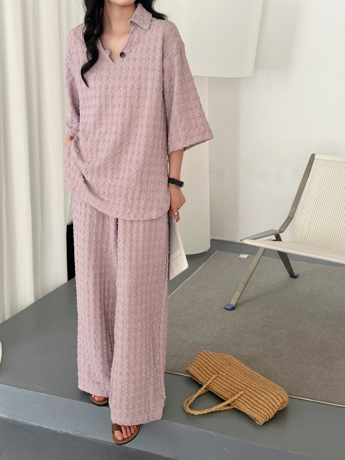 Zaira Pixie Textured Suit