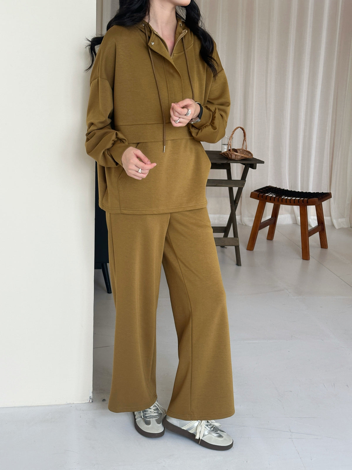 Lyla Modal Blend Suit Dark Olive
