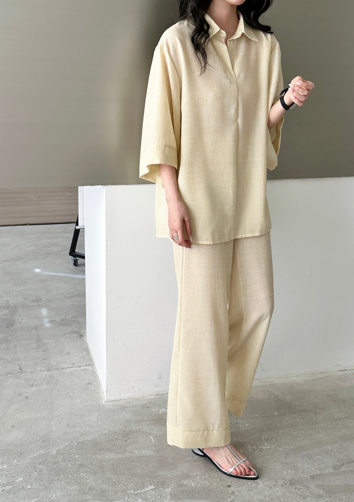 Candy Linen Suit Butter Yellow