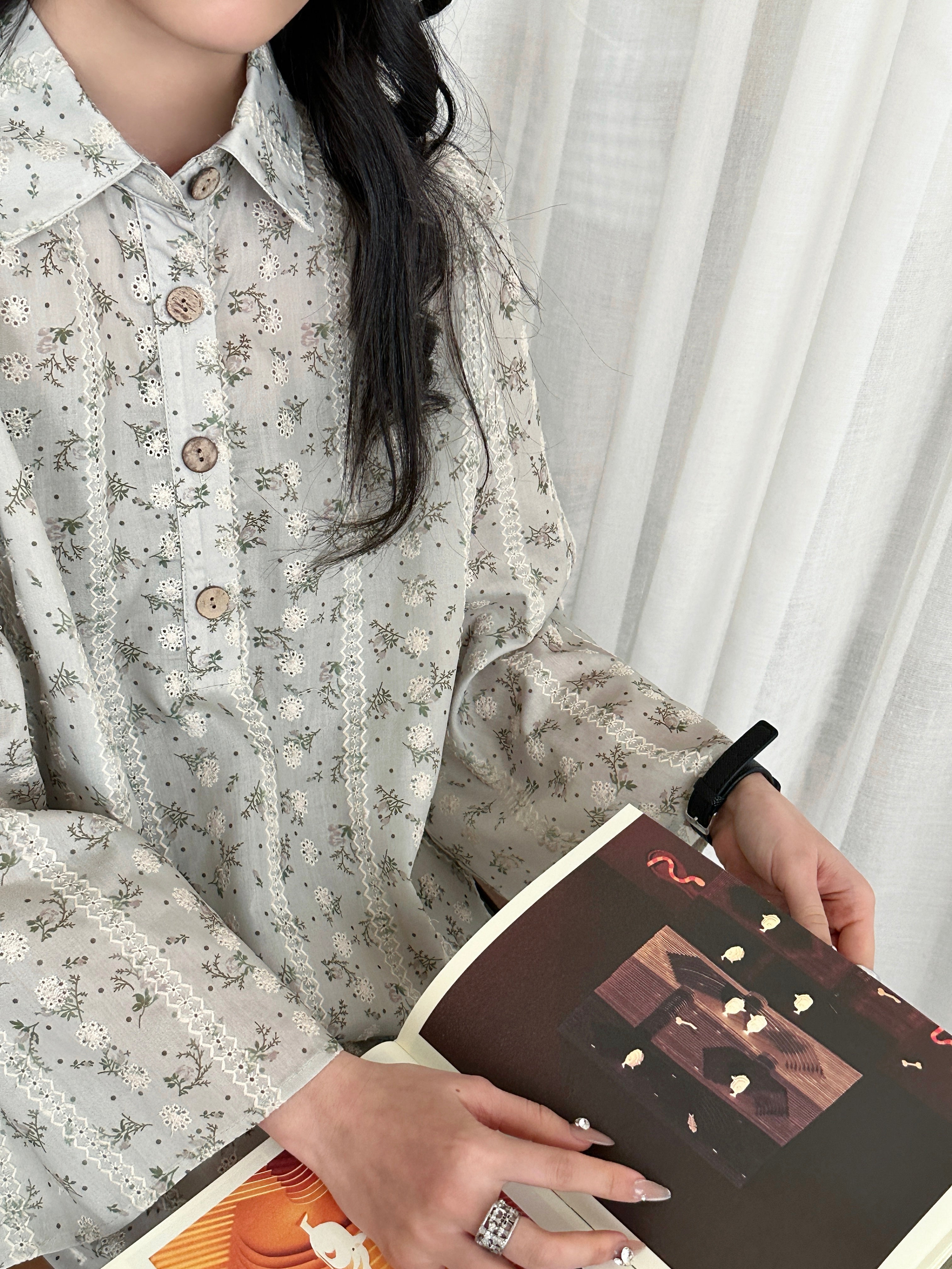 Fatin Cotton Suit with Embroidery Details