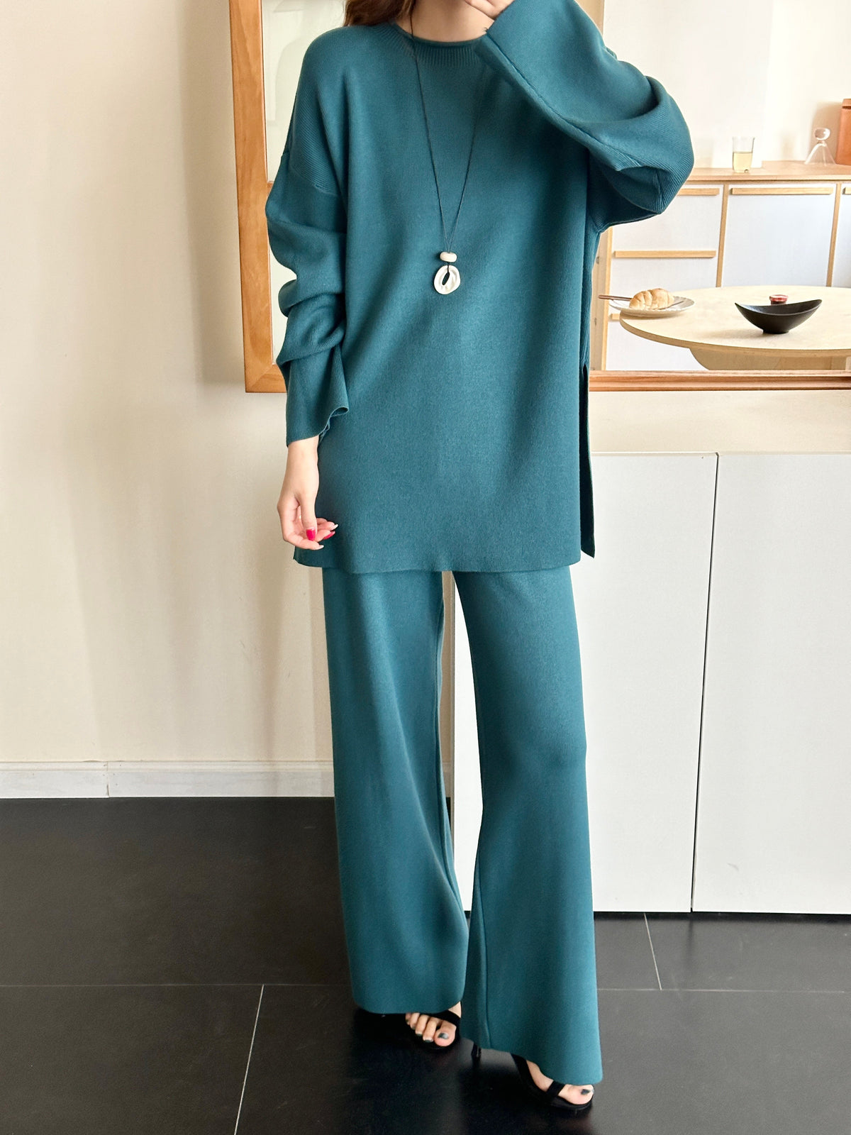 Milli Turquoise Butter Knit Suit