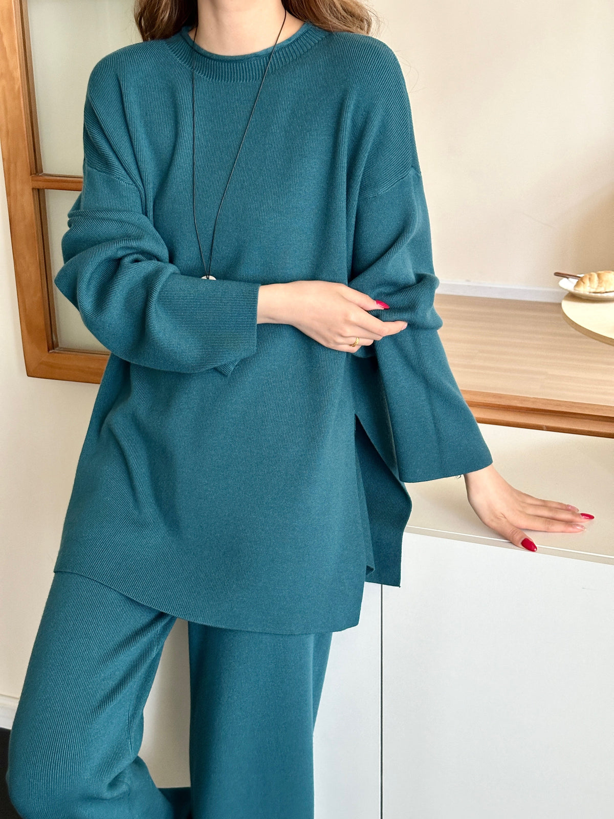 Milli Turquoise Butter Knit Suit