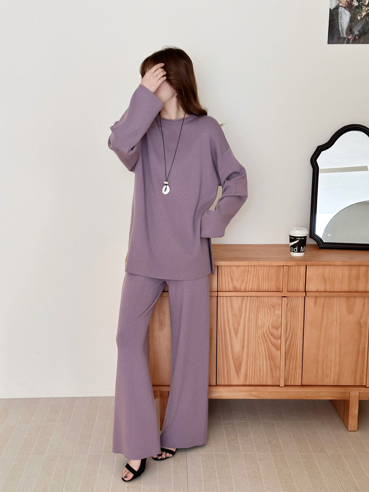 Milli Mauve Butter Knit Suit