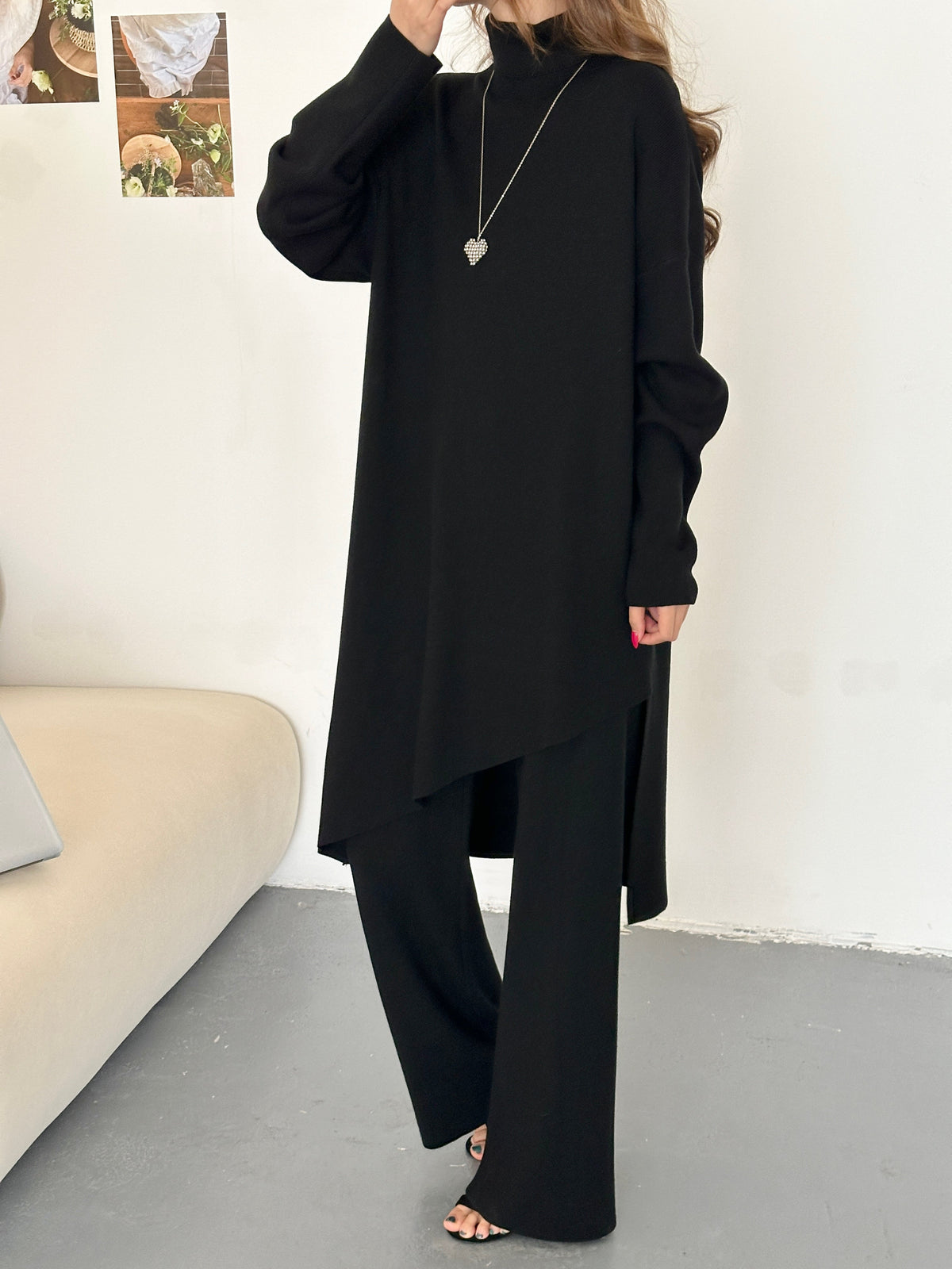 Munich Asymmetrical Knit Suit