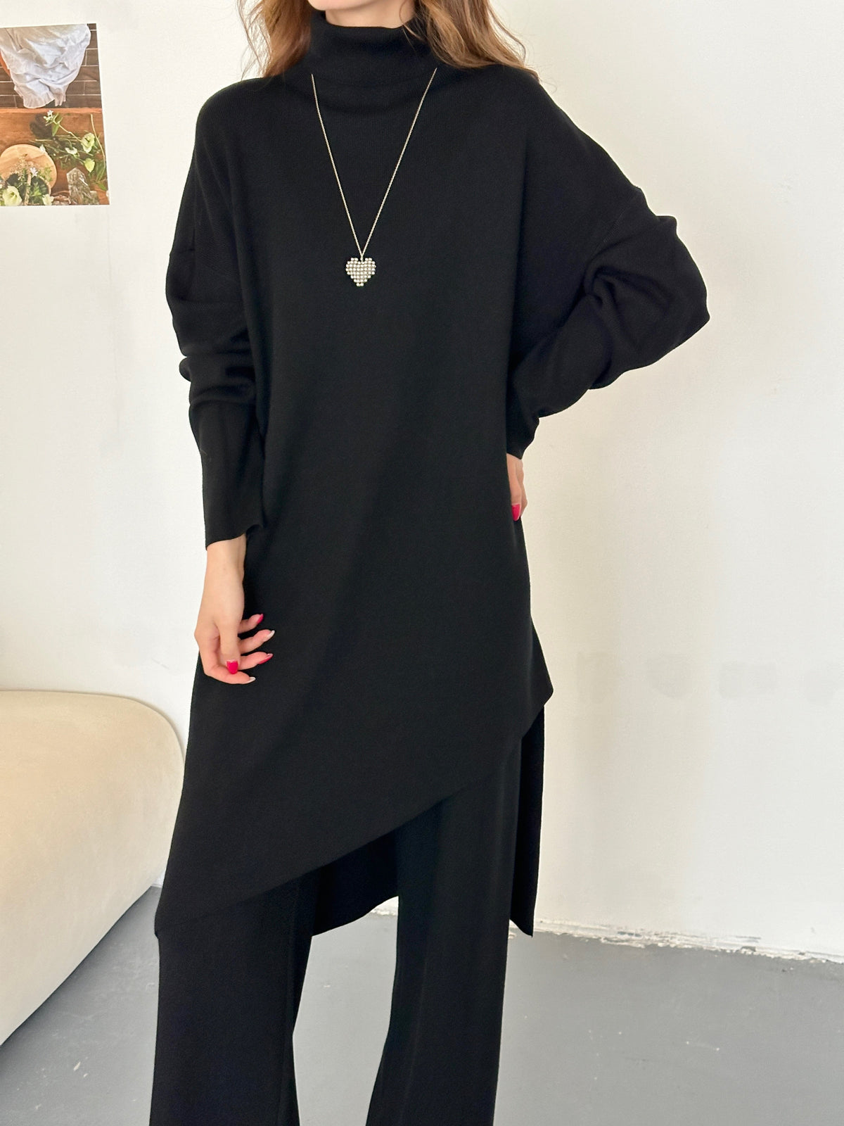 Munich Asymmetrical Knit Suit
