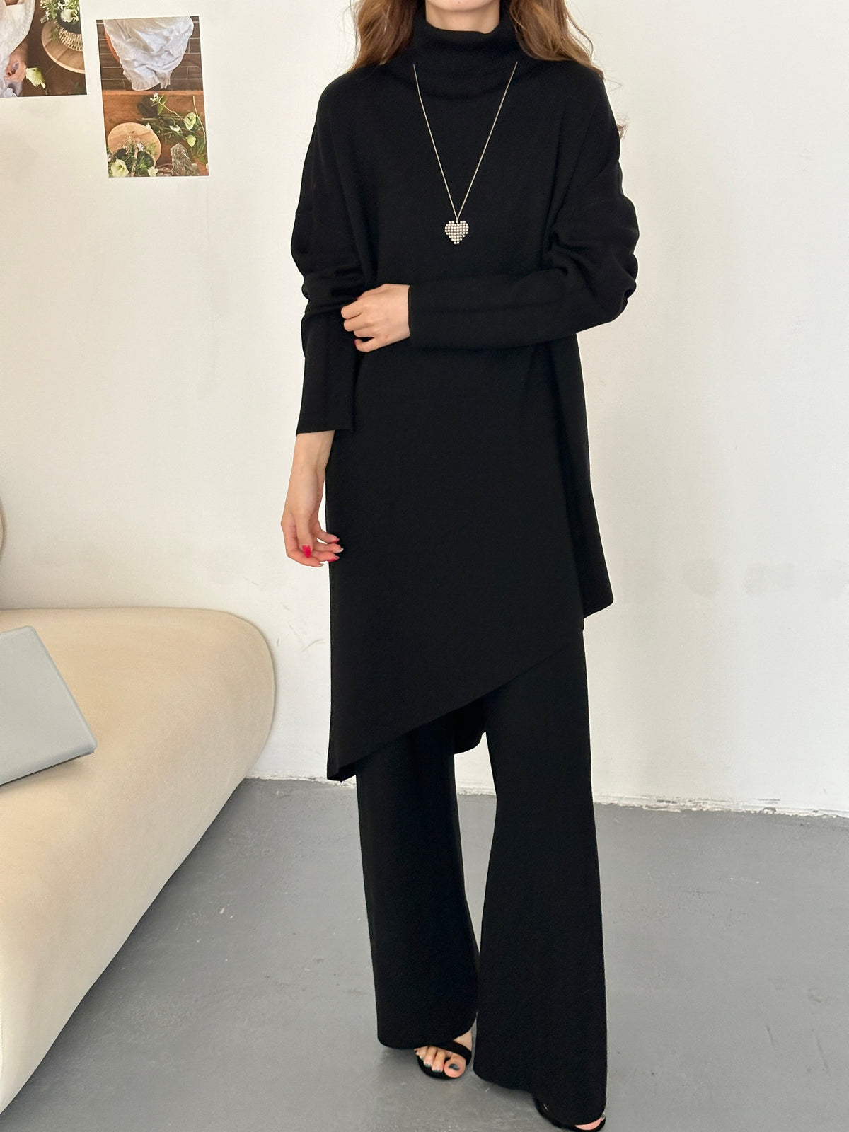 Munich Asymmetrical Knit Suit