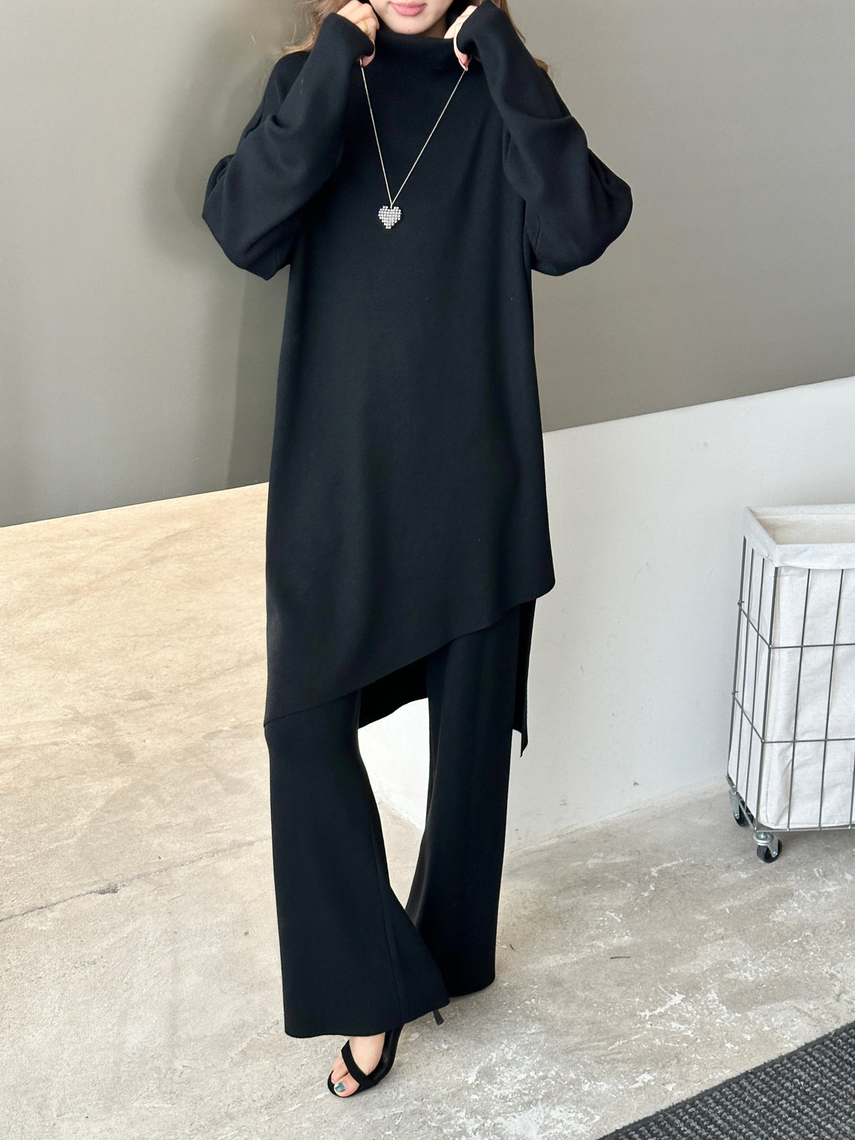 Munich Asymmetrical Knit Suit