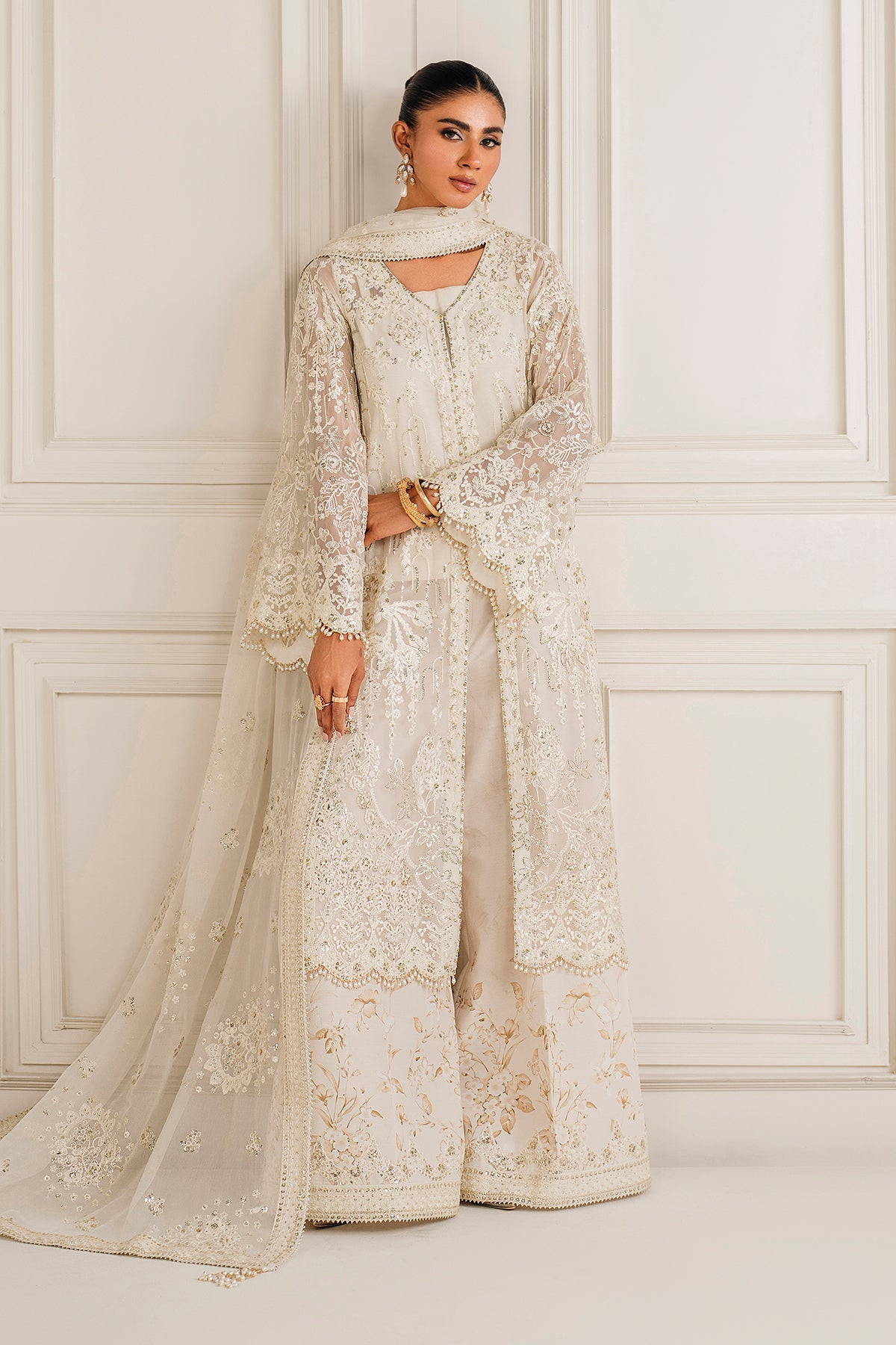 EMBROIDERED CHIFFON UF-4157