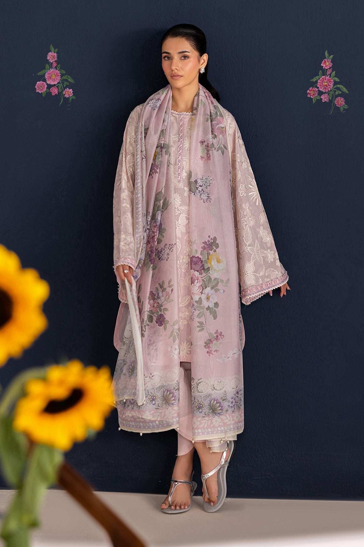 EMBROIDERED LAWN SF-4468